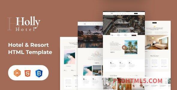 Holly – Hotel – Resort HTML Template-尚睿切图网