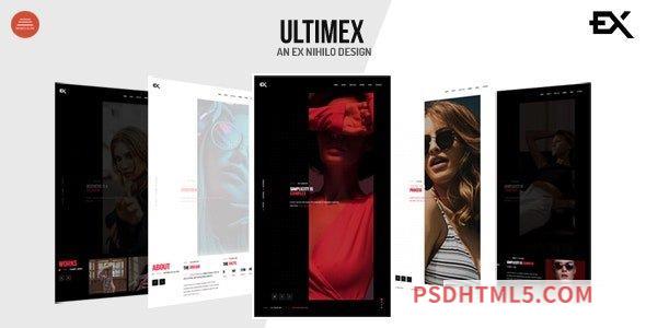 Ultimex v1.2 – One Page Portfolio Template-尚睿切图网