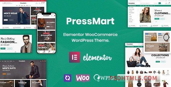 PressMart v1.1.5 – Modern Elementor WooCommerce wordpress主题-WordPress Theme-尚睿切图网