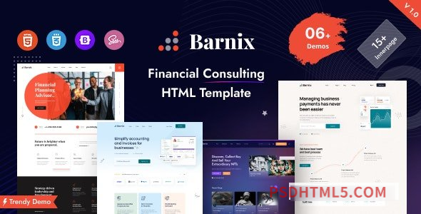 Barnix – Business – Financial HTML Template-尚睿切图网