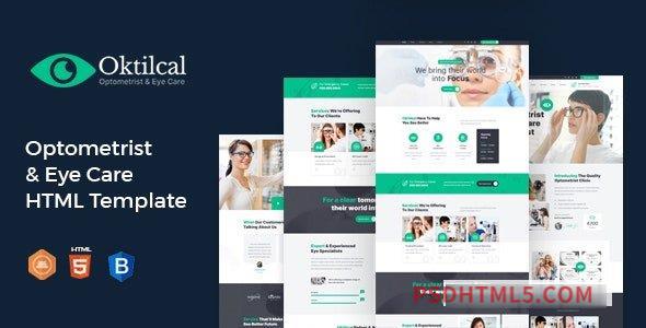 Oktilcal – Optometrist – Eye Care HTML Template-尚睿切图网