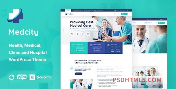 Medcity v1.0.2 - Health - Medical wordpress主题-WordPress Theme-尚睿切图网