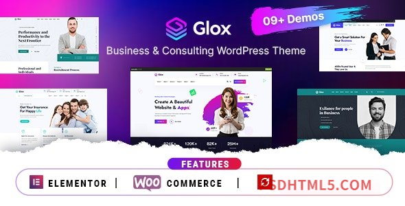 Glox v1.0.5 – Business – Consulting wordpress主题-WordPress Theme-尚睿切图网