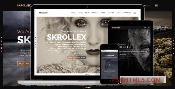 Skrollex v1.7.1 - Creative One Page Parallax-尚睿切图网