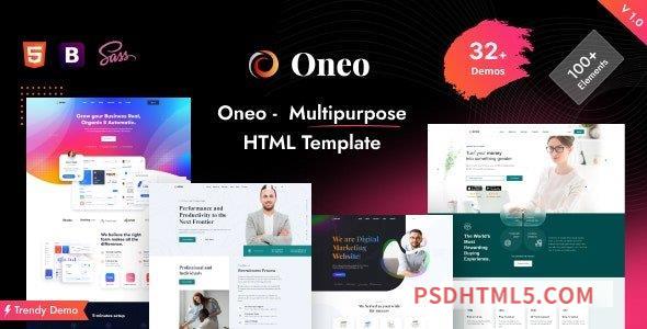 Oneo – One Page – Multipurpose Template-尚睿切图网