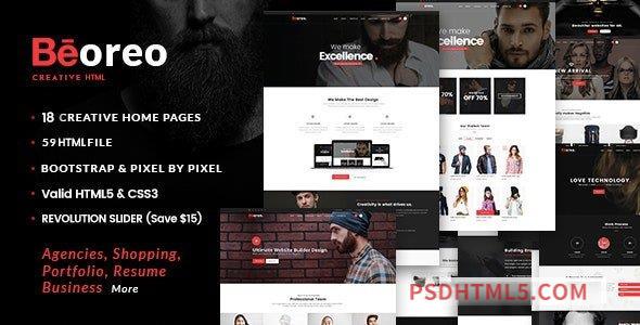 Beoreo – Creative MultiPurpose HTML Template-尚睿切图网