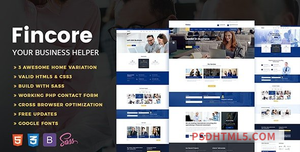 Fincore – Consulting HTML Template-尚睿切图网