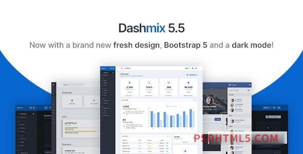 Dashmix v5.5 – Bootstrap 5 Admin Dashboard Template – Laravel 9 Starter Kit-尚睿切图网