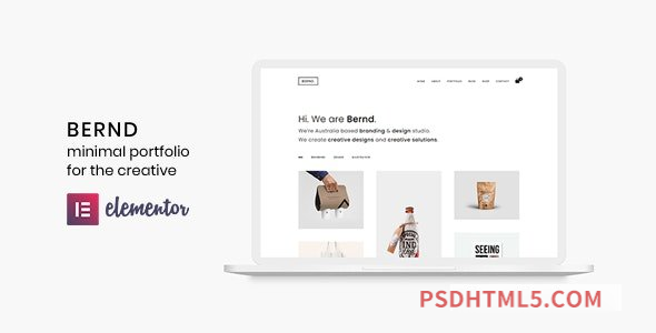 Bernd v3.0.0 – Minimal WordPress Portfolio Theme-尚睿切图网