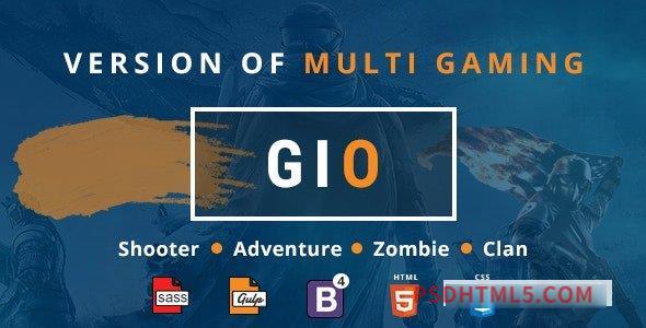 图片[1]-GIO - Gaming Community Forum With Team Tournament Shooter Clan Adventure and Zombie Game Template-尚睿切图网