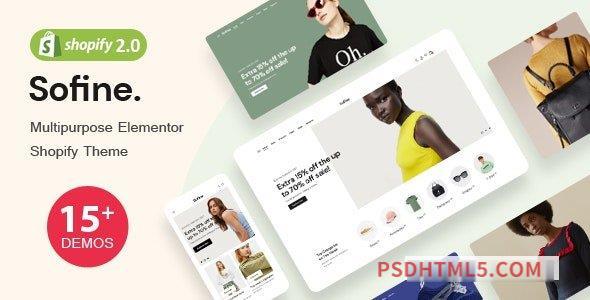 Sofine v1.0 - Clean, Versatile, Responsive Shopify Theme - RTL support-尚睿切图网