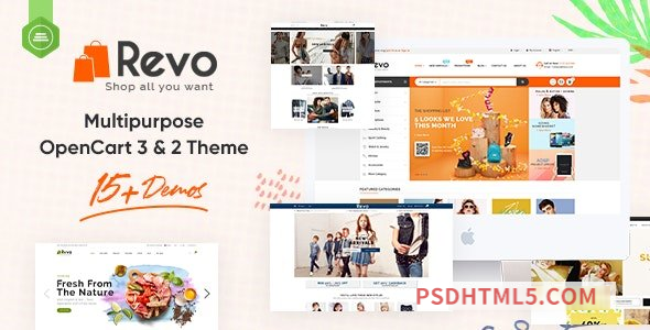 Revo v1.2.7 – Drag – Drop Multipurpose OpenCart 3 – 2.3 Theme with 15 Layouts Ready-尚睿切图网