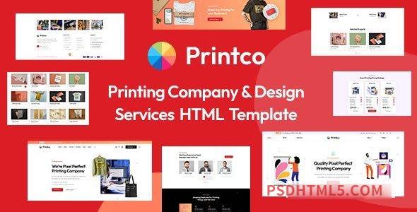 Printco – Printing Company – Services HTML Template-尚睿切图网