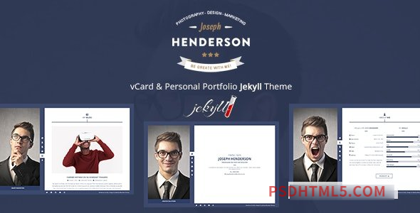 Henderson – vCard – Personal Portfolio Jekyll Theme-尚睿切图网