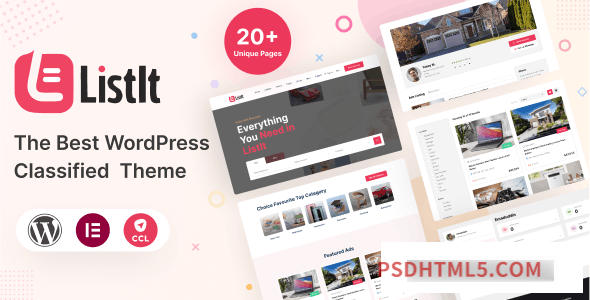 ListIt v1.6 – Clasified wordpress主题-WordPress Theme-尚睿切图网