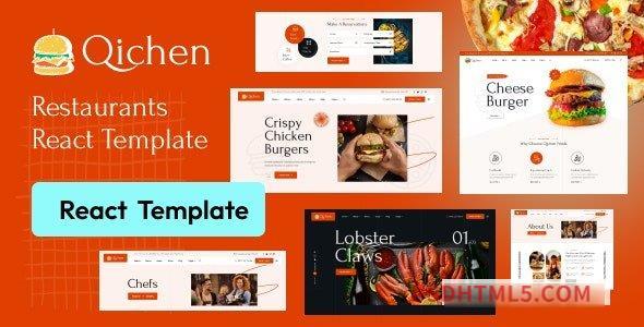 Qichen - Fast Food - Restaurant React NextJs Template-尚睿切图网