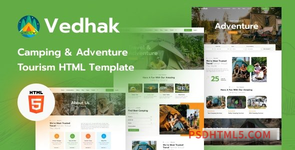 Vedhak - Adventure Tours and Travel HTML Template-尚睿切图网