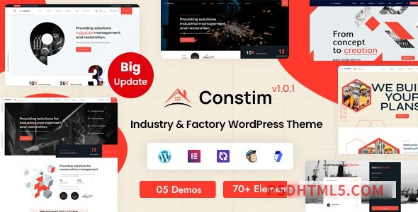 Constim v1.0.1 - Industry - Factory wordpress主题-WordPress Theme-尚睿切图网