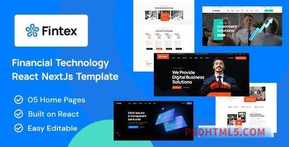 Fintex – Consulting – Financial React NextJs Template-尚睿切图网