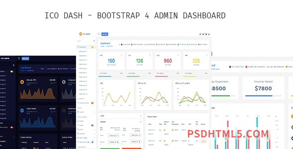 Ameen - Bootstrap Admin Dashboard HTML Template-尚睿切图网