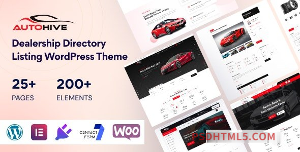 Autohive v1.0.0 – Car Dealer – Rental wordpress主题-WordPress Theme-尚睿切图网