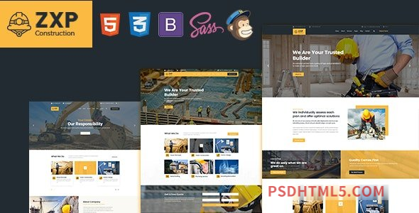 ZXP – Construction HTML Template-尚睿切图网