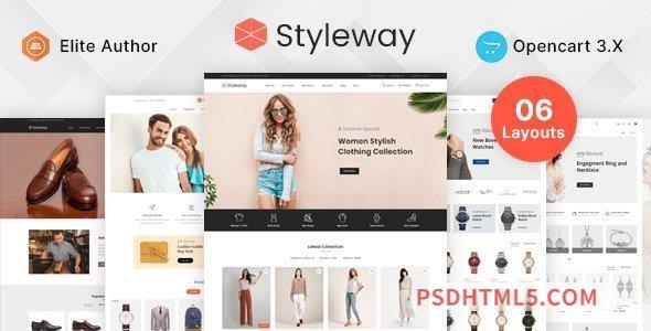 Styleway v1.0.5 - Online Fashion OpenCart 3.x Responsive Theme-尚睿切图网