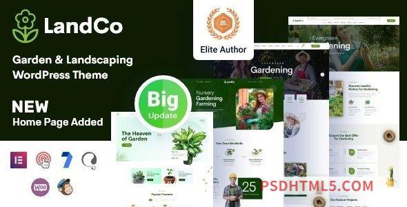 Landco v1.1.5 - Garden - Landscaping wordpress主题-WordPress Theme + RTL-尚睿切图网