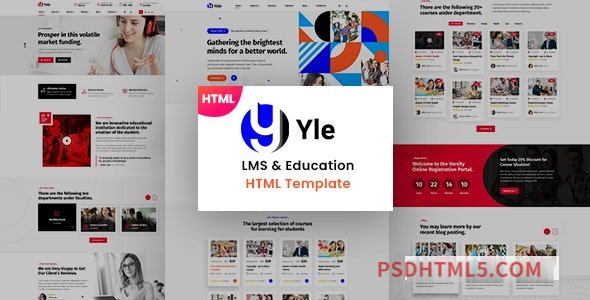 YLE – Education – LMS HTML Template-尚睿切图网