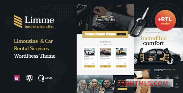 Limme v1.2.3 - Limousine Transfers - Car Dealer wordpress主题-WordPress Theme + RTL-尚睿切图网