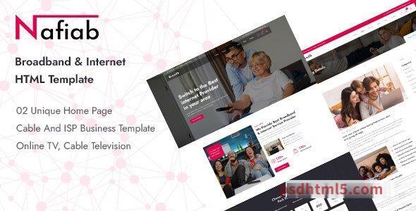 Nafiab – Broadband – Internet HTML Template-尚睿切图网