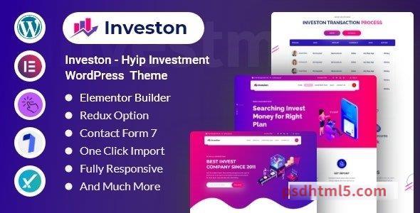 Investon v1.0.1 – Investment, Business, Finance, Consulting Agency wordpress主题-WordPress Theme-尚睿切图网