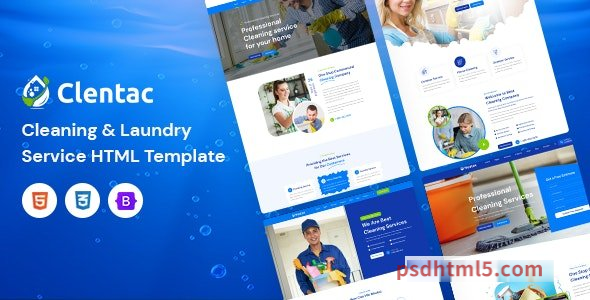 Clentac - Cleaning Services Template-尚睿切图网