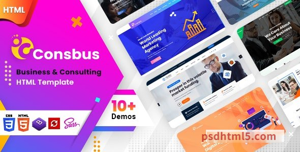 Consbus - One Page Template-尚睿切图网