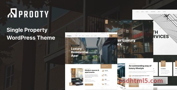 Prooty v1.0.0 – Single Property wordpress主题-WordPress Theme-尚睿切图网