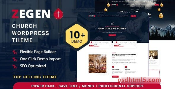 Zegen v1.1.6 - Church wordpress主题-WordPress Theme-尚睿切图网