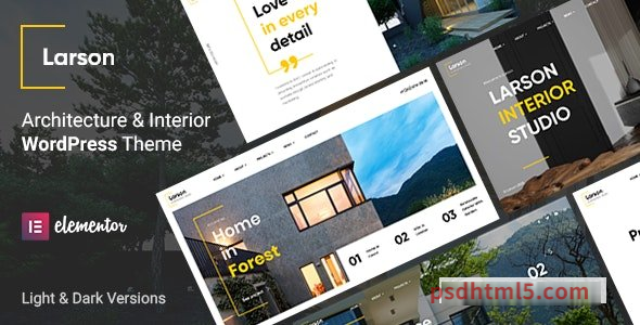 Larson v1.3.4 - Architecture wordpress主题-WordPress Theme-尚睿切图网