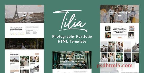 Tilia v1.0.1 – Wedding Photography Portfolio-尚睿切图网