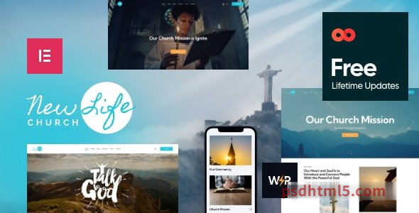 New Life v2.0 – Church – Religion wordpress主题-WordPress Theme-尚睿切图网