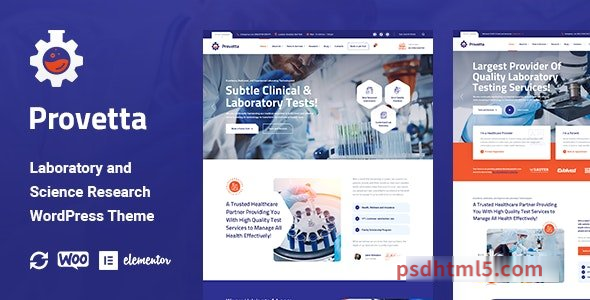 Provetta v1.0.6 – Laboratory - Science Research wordpress主题-WordPress Theme-尚睿切图网