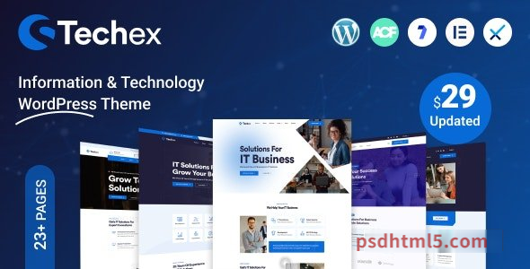 Techex v1.0.5 - IT Solutions - Technology wordpress主题-WordPress Theme-尚睿切图网