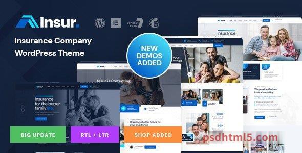 Insur v1.2 – Insurance Company wordpress主题-WordPress Theme-尚睿切图网