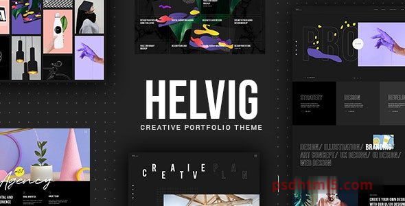 Helvig v1.0 – Creative Portfolio Theme-尚睿切图网