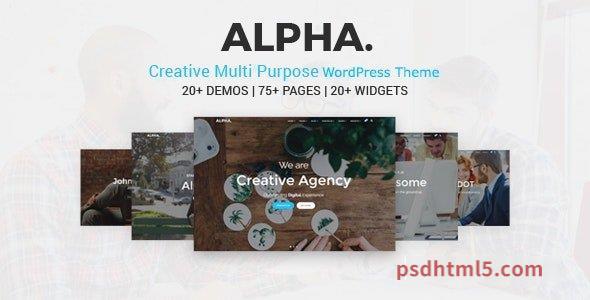 Alpha Dot v1.0 - Multi Purpose wordpress主题-WordPress Theme-尚睿切图网