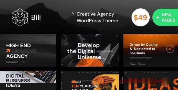 Bili v1.0.10 - Creative Agency wordpress主题-WordPress Theme-尚睿切图网