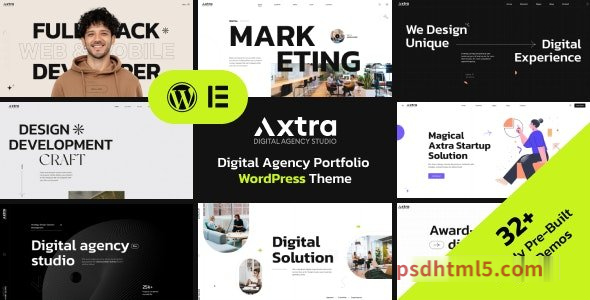 图片[1]-Axtra v1.2 - Digital Agency Creative Portfolio Theme-尚睿切图网