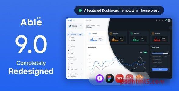 Able pro 9.0 – Bootstrap 5, Angular 13 – React Admin Template-尚睿切图网