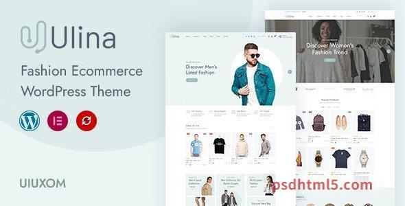 Ulina v1.0 - Fashion Ecommerce Responsive wordpress主题-WordPress Theme-尚睿切图网