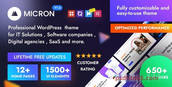 Micron v1.2.1 - Technology IT Solutions - Software wordpress主题-WordPress Theme-尚睿切图网