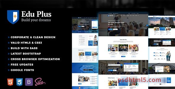 图片[1]-Edu Plus - Education Template-尚睿切图网